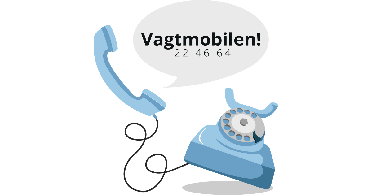 Kontakt vagtmobilen for sagsbehandlere
