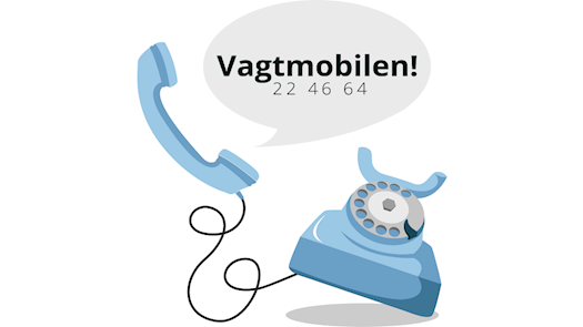 Kontakt vagtmobilen for sagsbehandlere