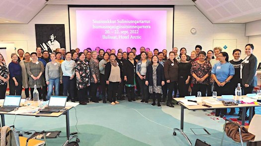 Alle deltagerne til Tidlig Indsats seminar i Ilulissat