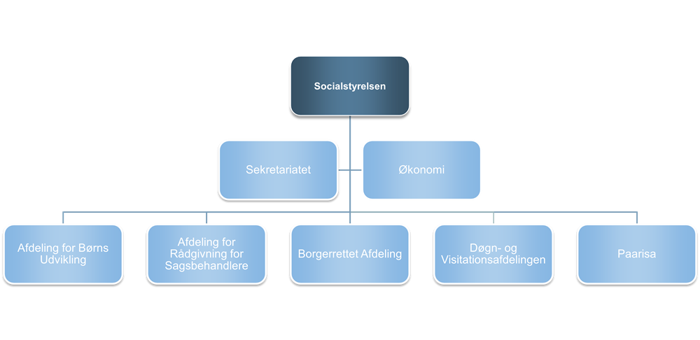 Socialstyrelsens organisationsdiagram