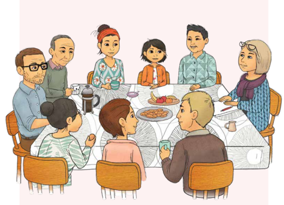 Billede af familierådslagning 