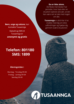 Tusaannga plakat ungevoksne